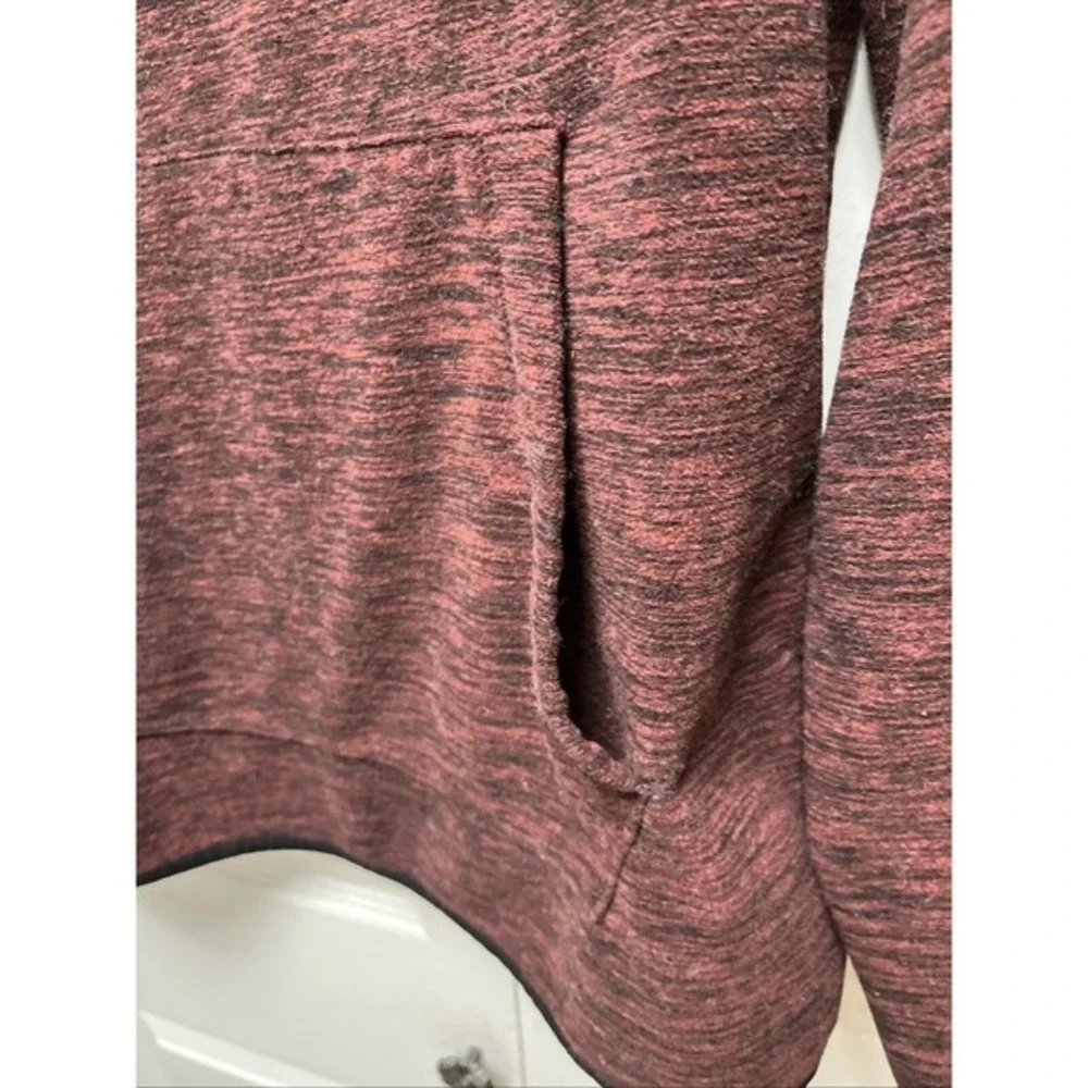 BANANA REPUBLIC ARCTIC FLEECE‎ 1/4 ZIP POLYESTER JACKET BURGUNDY Sz Lg